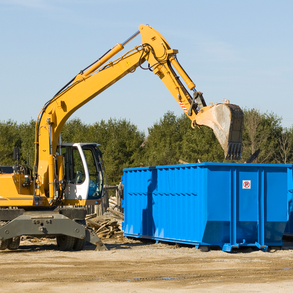 are there any restrictions on where a residential dumpster can be placed in Caprock NM